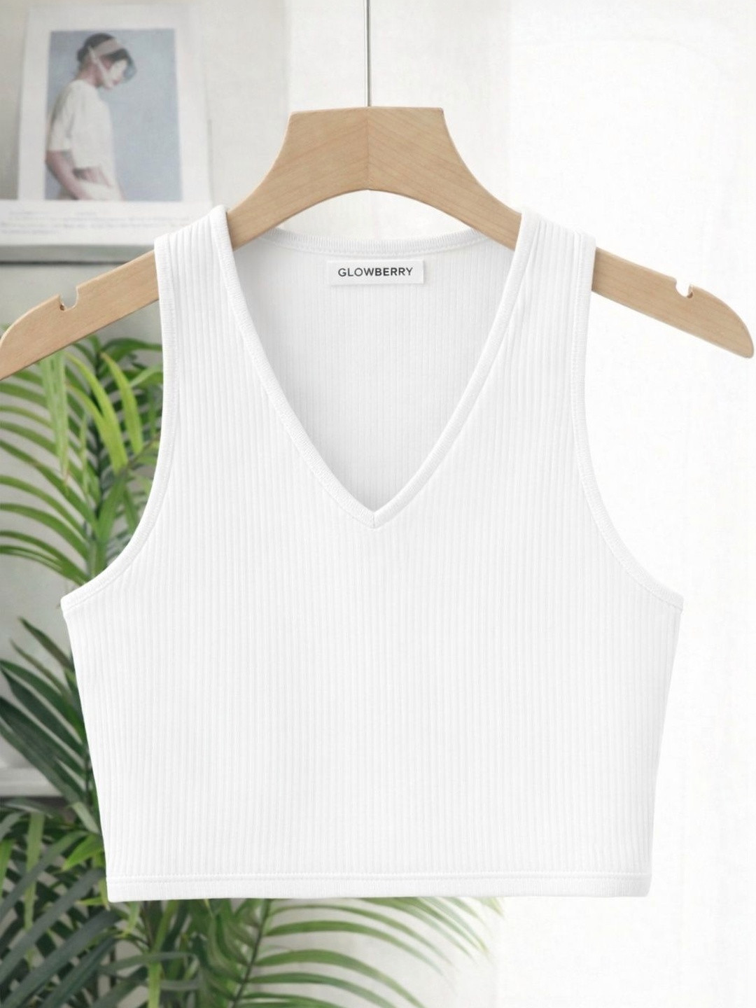 GLOWBERRY Cotton Crop Top