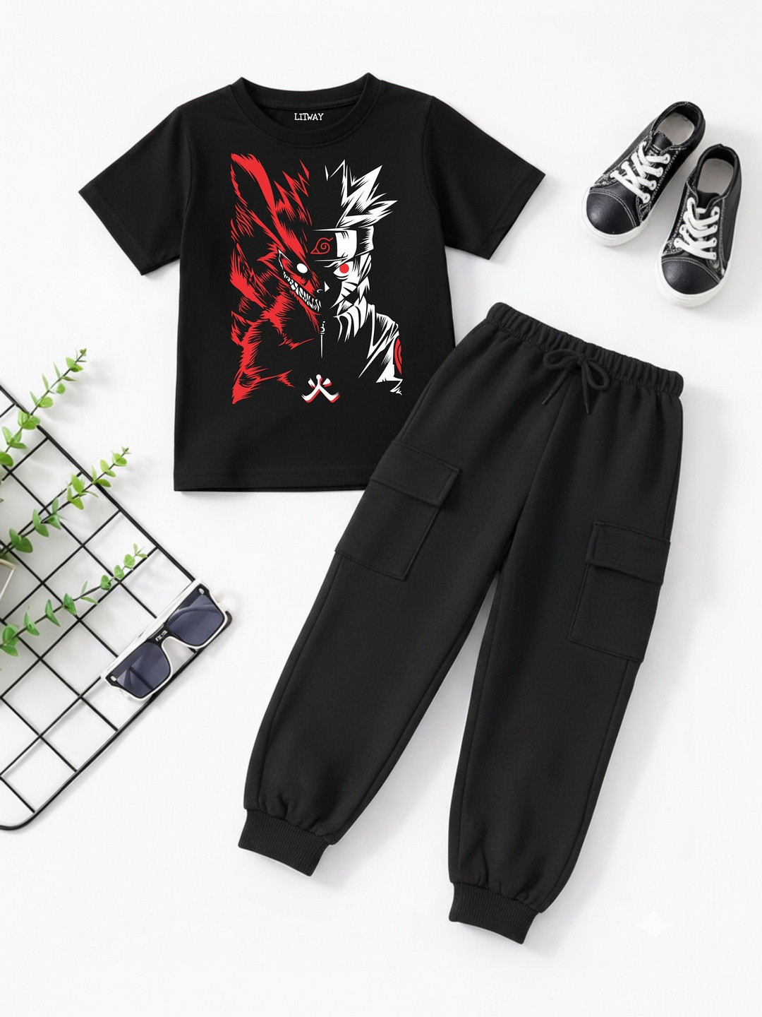 LITWAY Boys Printed T-shirt