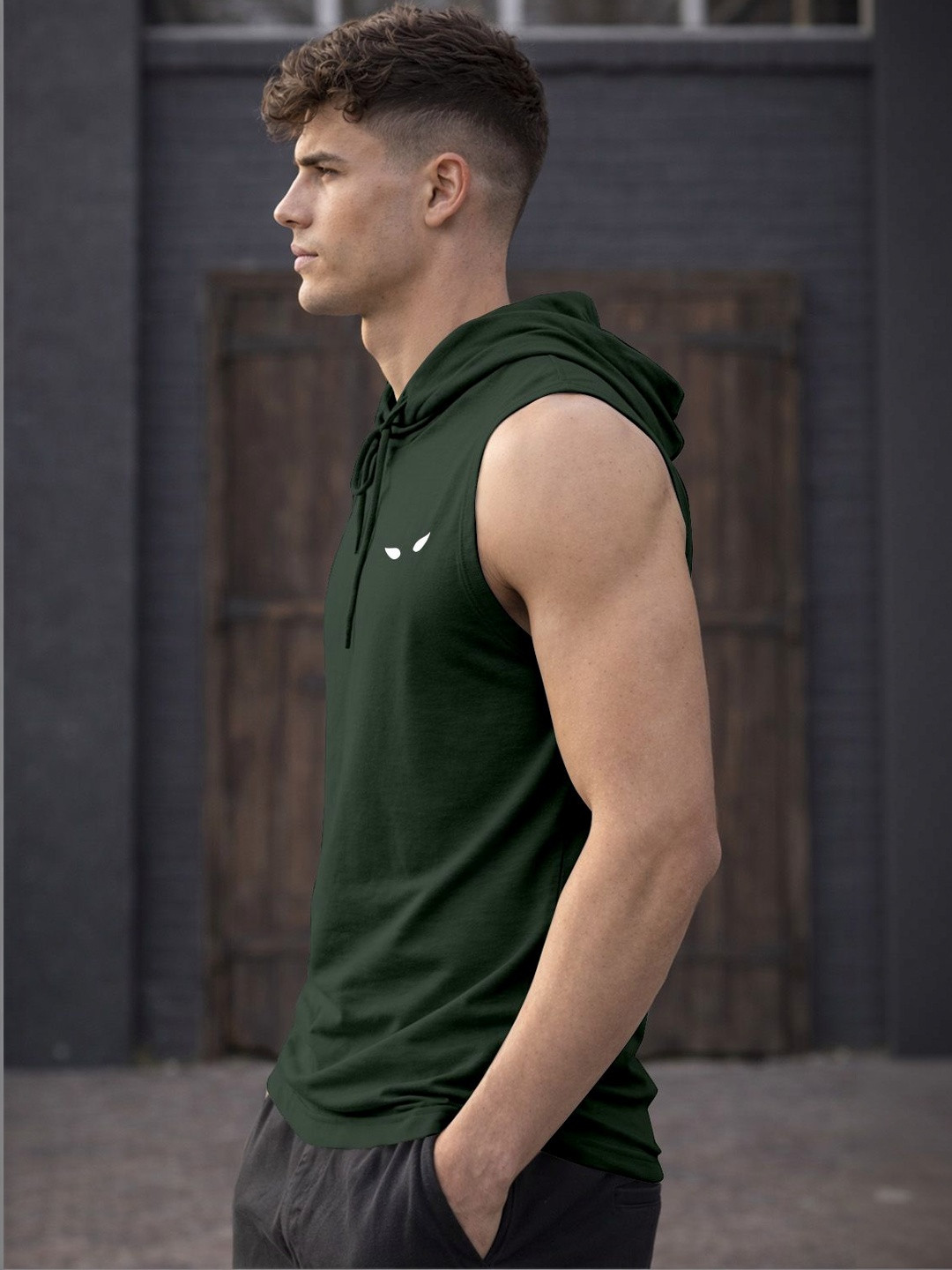 Moda Rapido Men Printed Hooded T-shirt