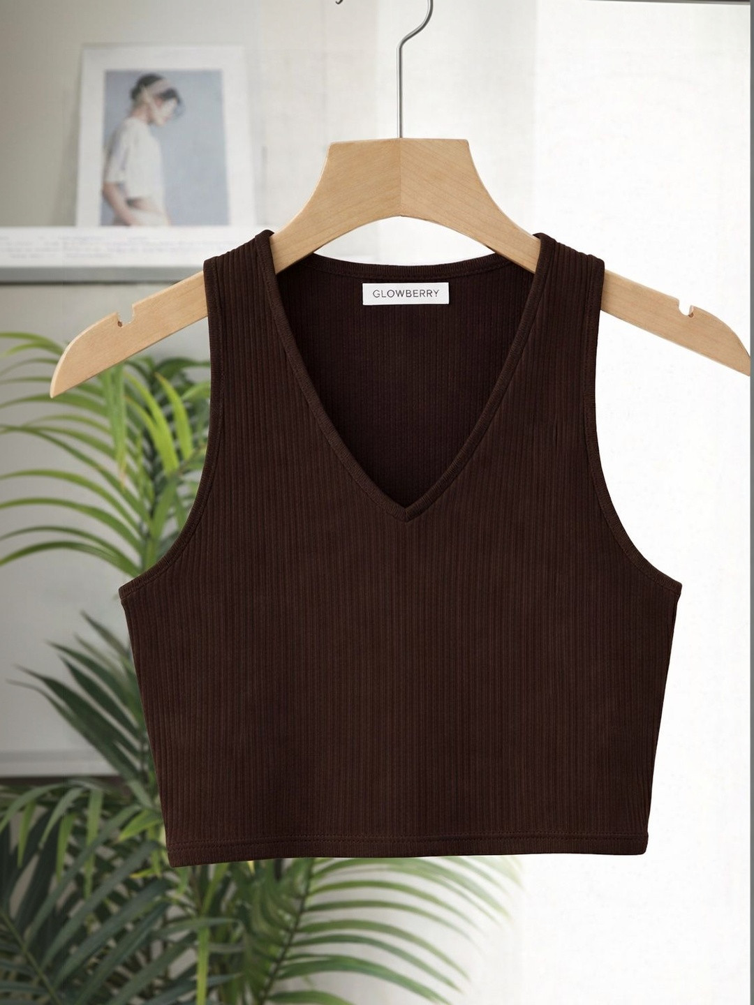 GLOWBERRY Cotton Crop Top