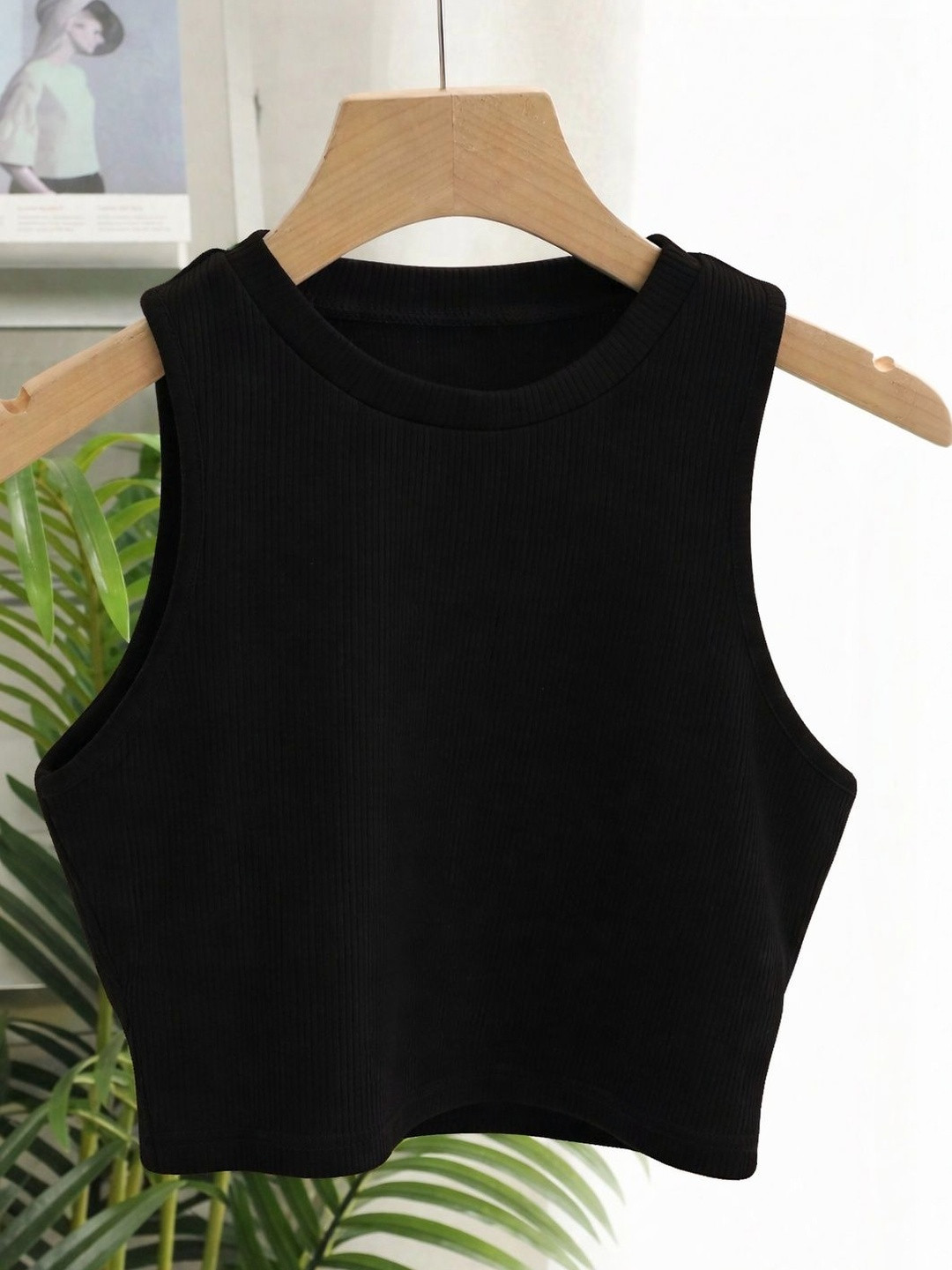 Glowberry Cotton Tank Crop Top