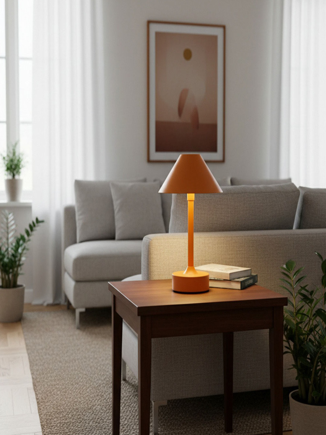 ELARE Multicoloured Metal Contemporary Frusturical Shaped Table Lamp