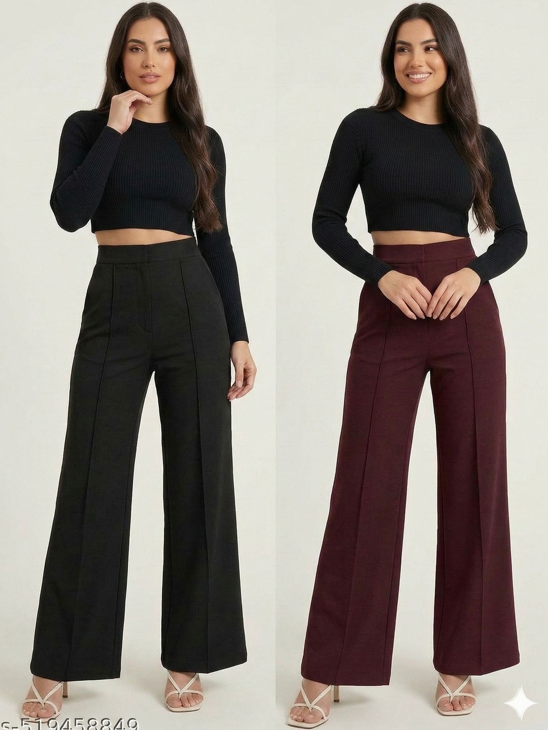 Prachin Fashion Women 2 Knitted Palazzos