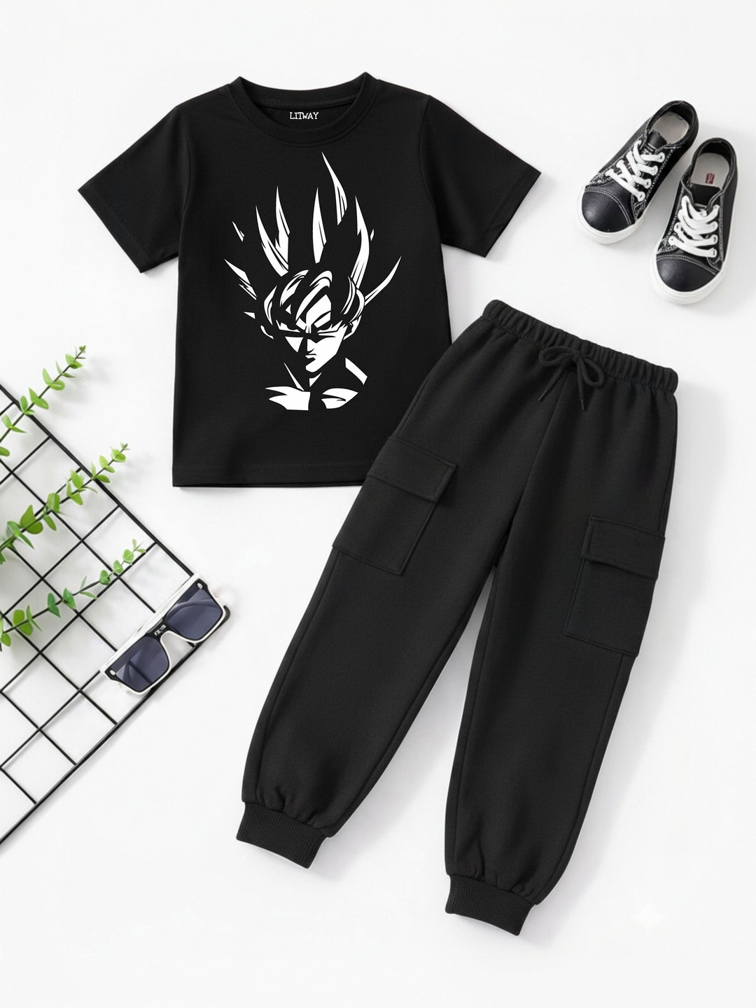 LITWAY Boys Printed T-shirt