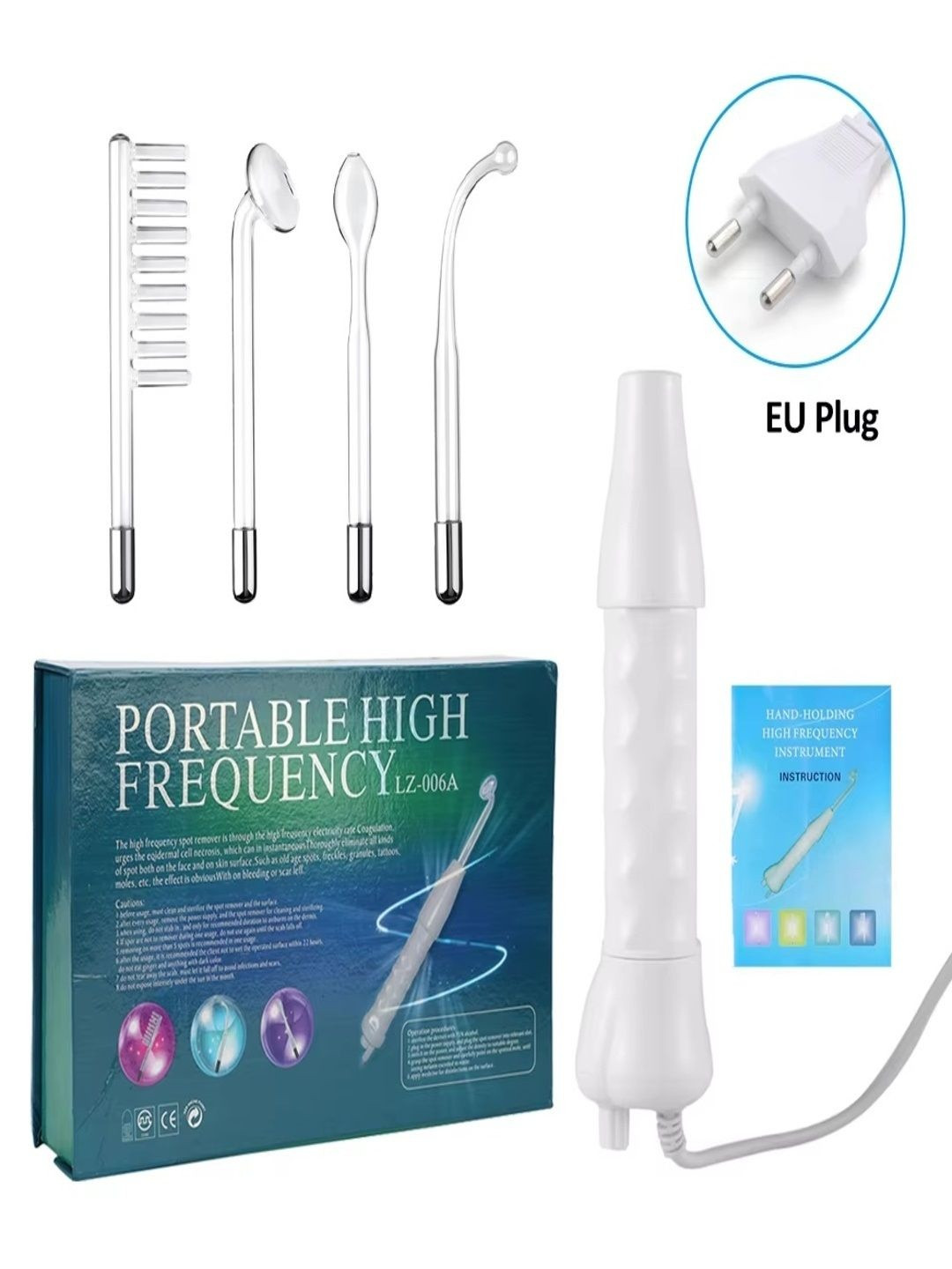 sweetpea 4 Glass Electrodes Portable High Frequency Facial Machine