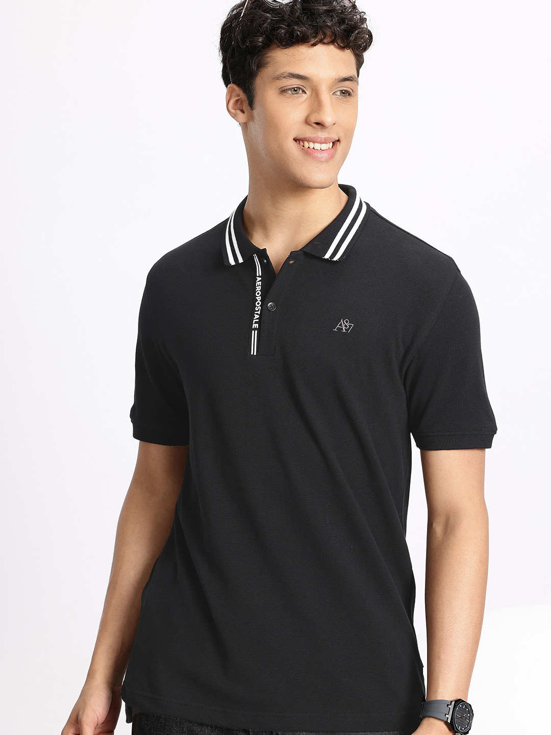 Aeropostale Polo Collar Pure Cotton T-shirt