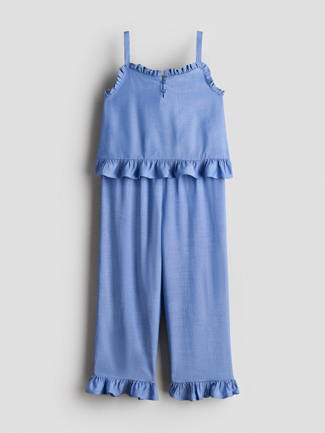 H&M 2-Piece Frill-Trimmed Seersucker Set