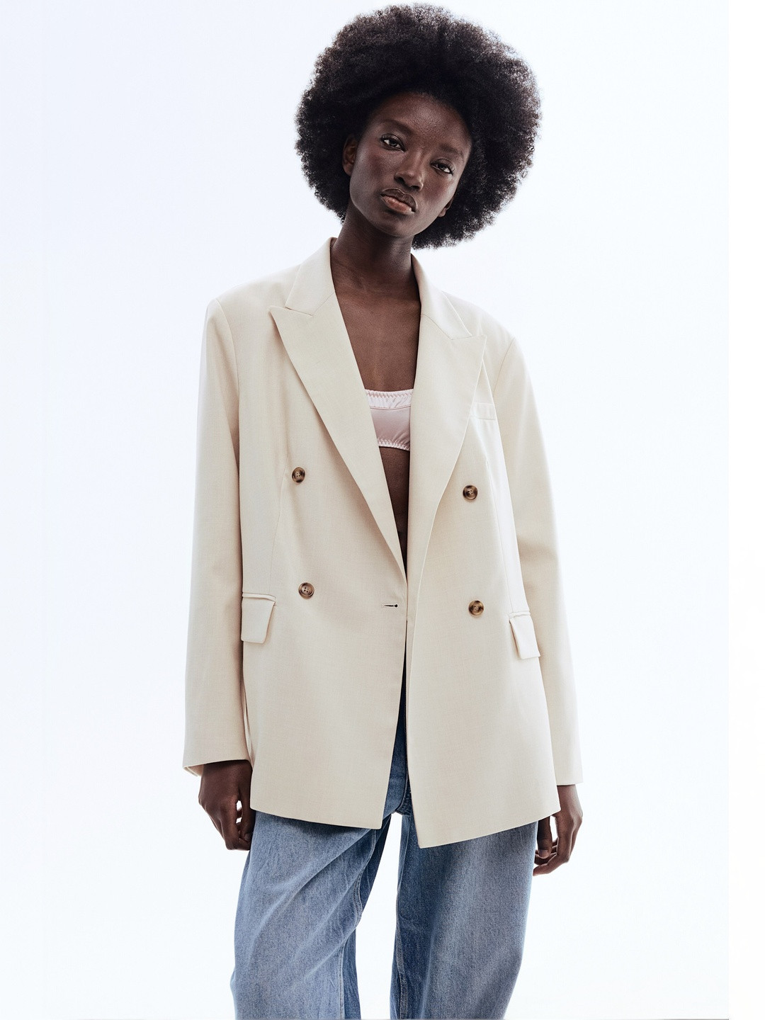 H&M Double-Breasted Blazer