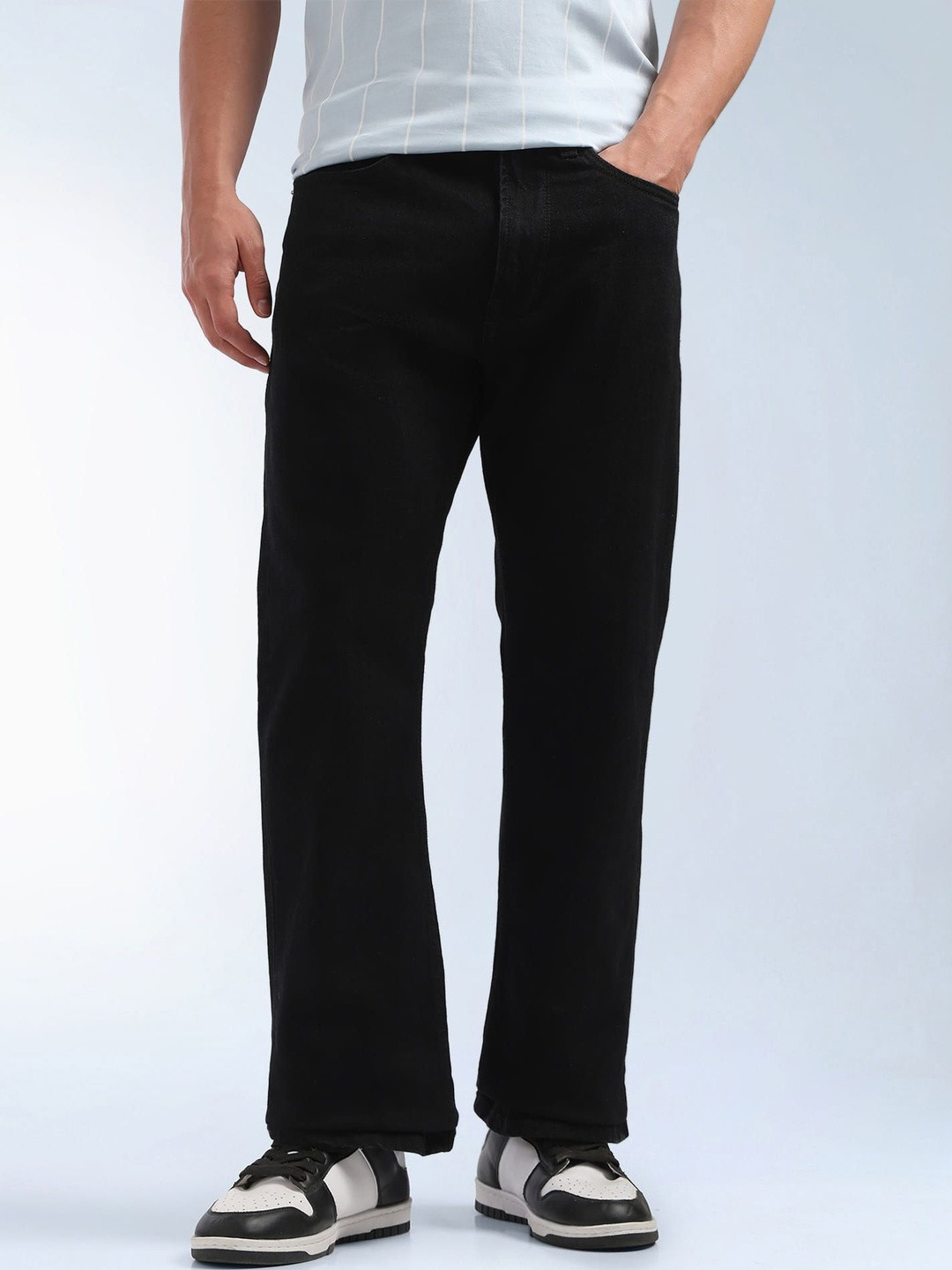 Flying Machine Men Bootcut Mid-Rise Stretchable Jeans