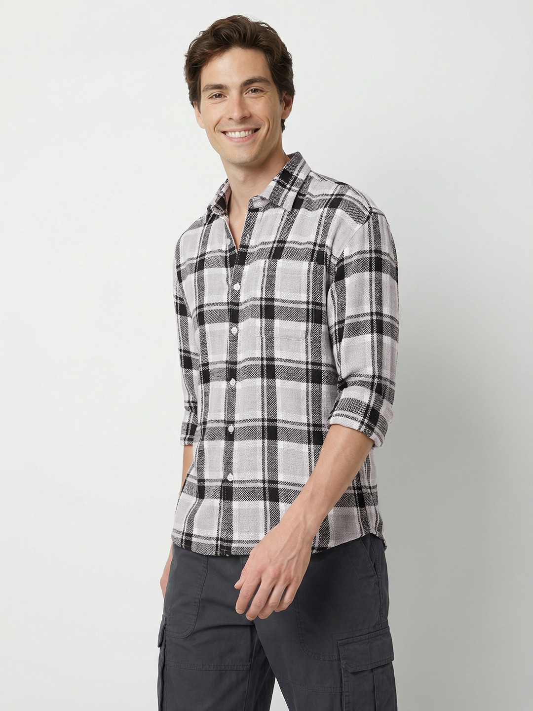 Mast & Harbour Tartan Checks Relaxed Shirt