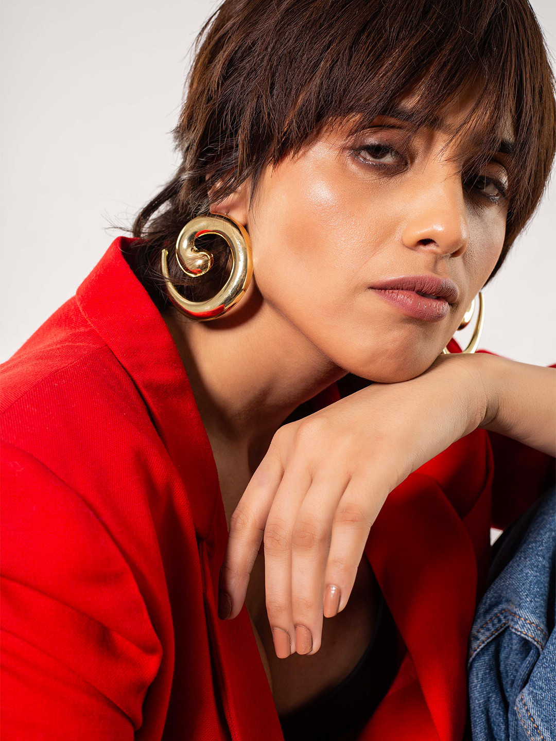 MINJI AND CO. Contemporary Studs Earrings