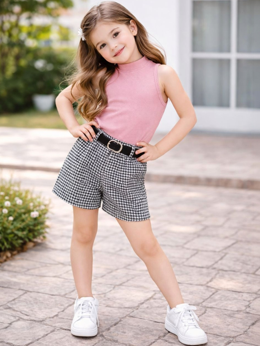 RAMIAAZ Girls Top with Shorts