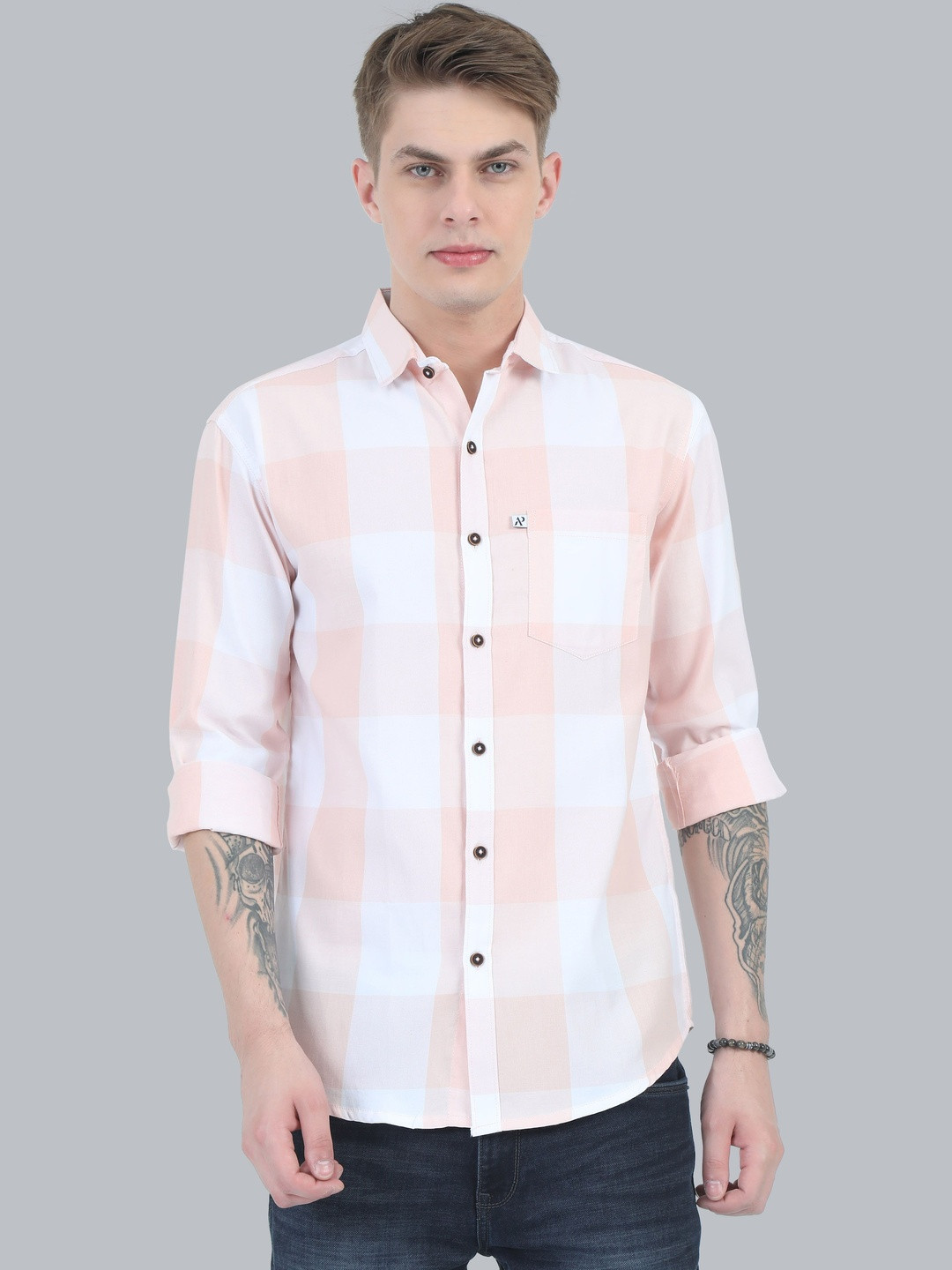 ALLWIN PAUL Casual Checks Men Shirts