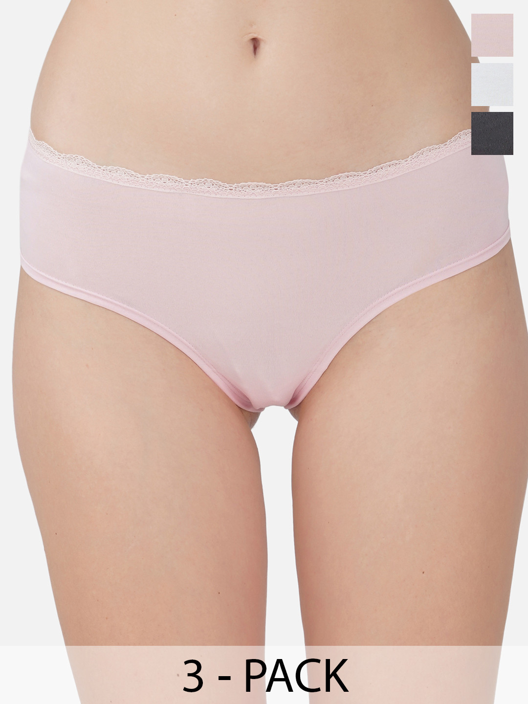 HERE&NOW Pack of 3 Anti Odour Hipster Briefs