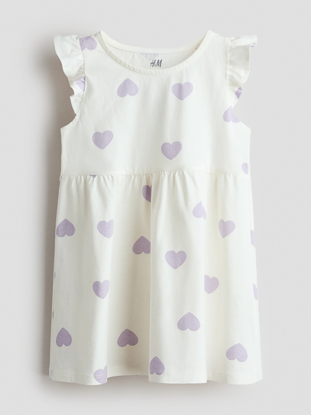 H&M Girls Printed Cotton Dress