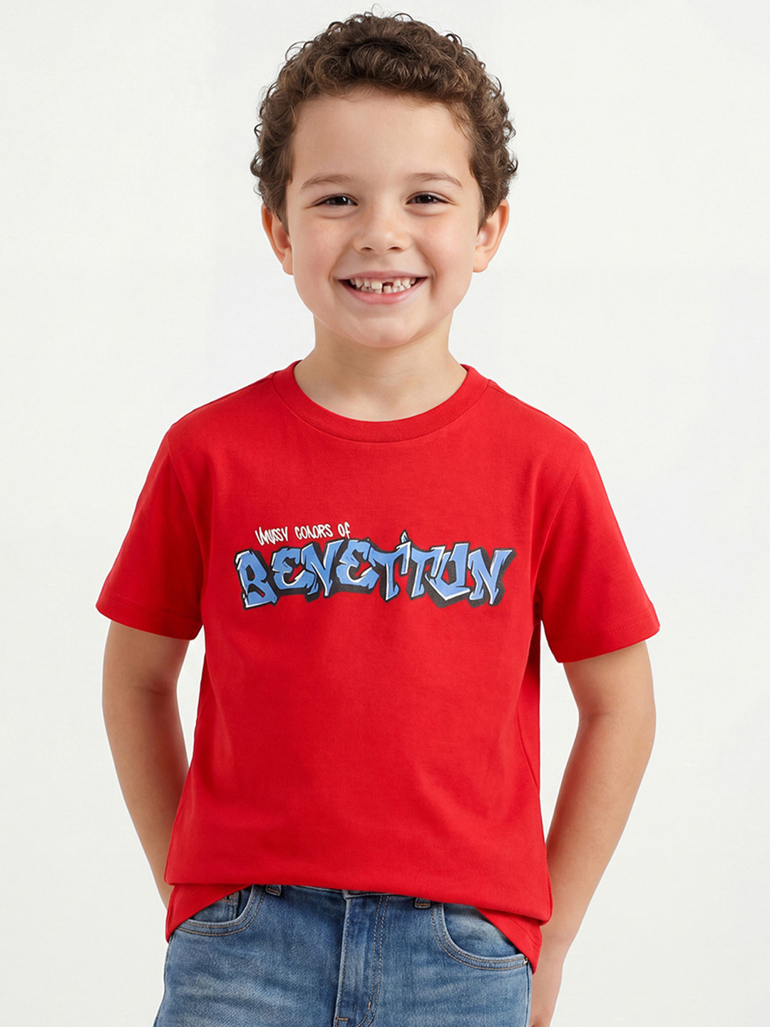 United Colors of Benetton Boys Pure Cotton Tshirts