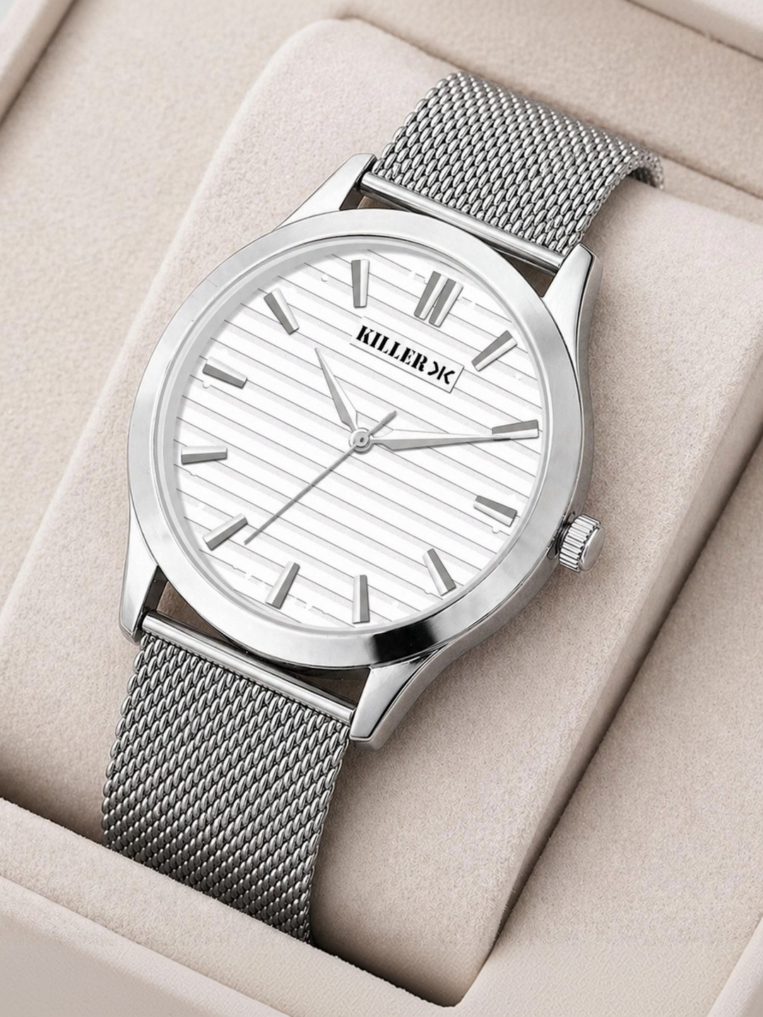Killer Men Dial & Stainless Steel Bracelet Style Straps Analogue Watch