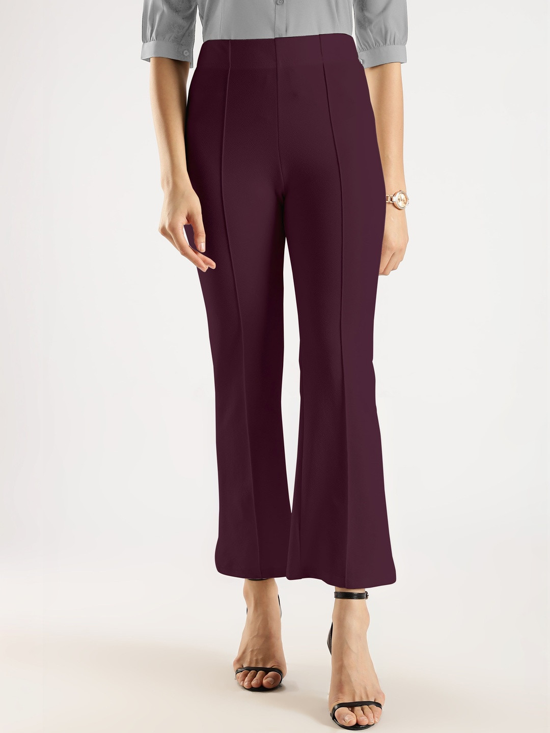 R.Code by The Roadster Life Co. Women Relaxed Easy Wash Trousers