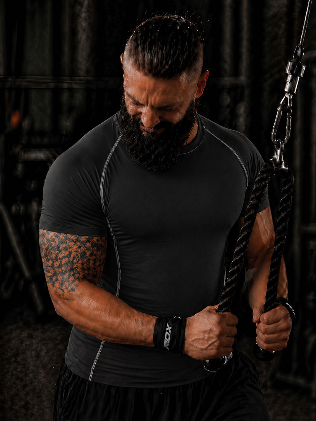 Friskers Men Anti Odour Compression T-shirt