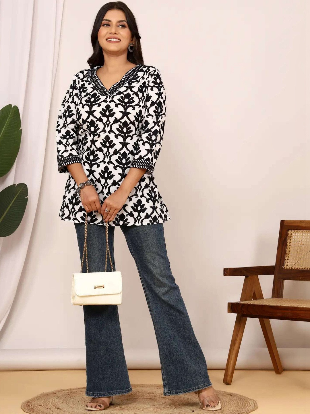 JEMCY Women Ethnic Motifs Printed Kurta
