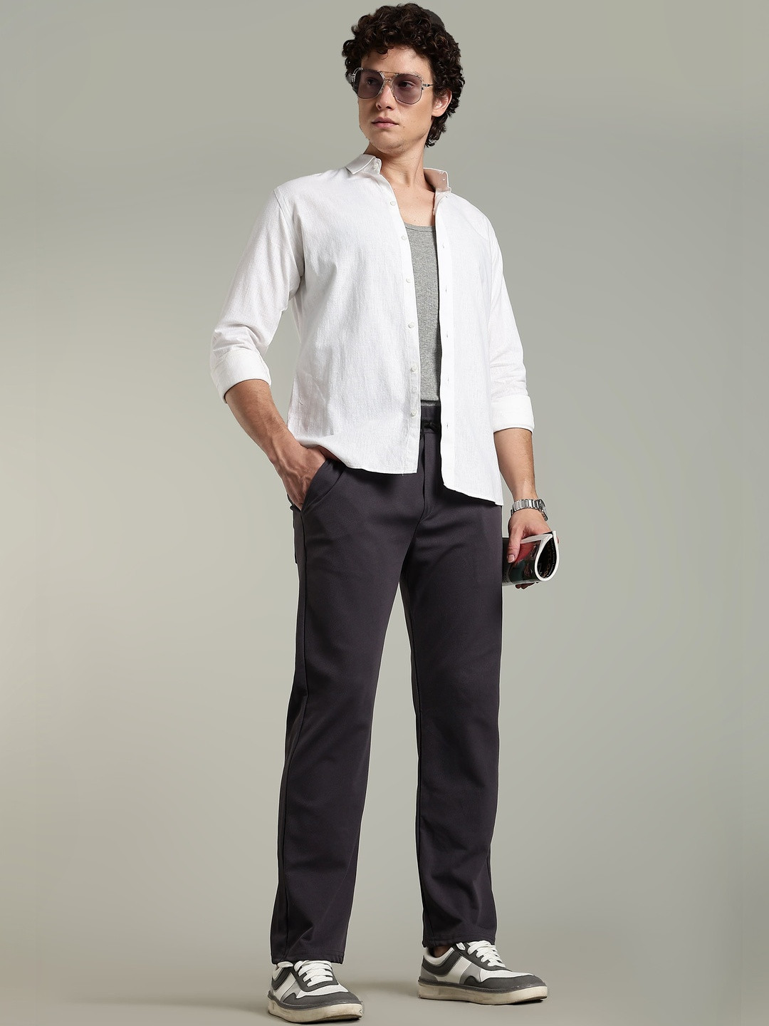 R.Code by The Roadster Life Co. Men Regular Fit Track Pants