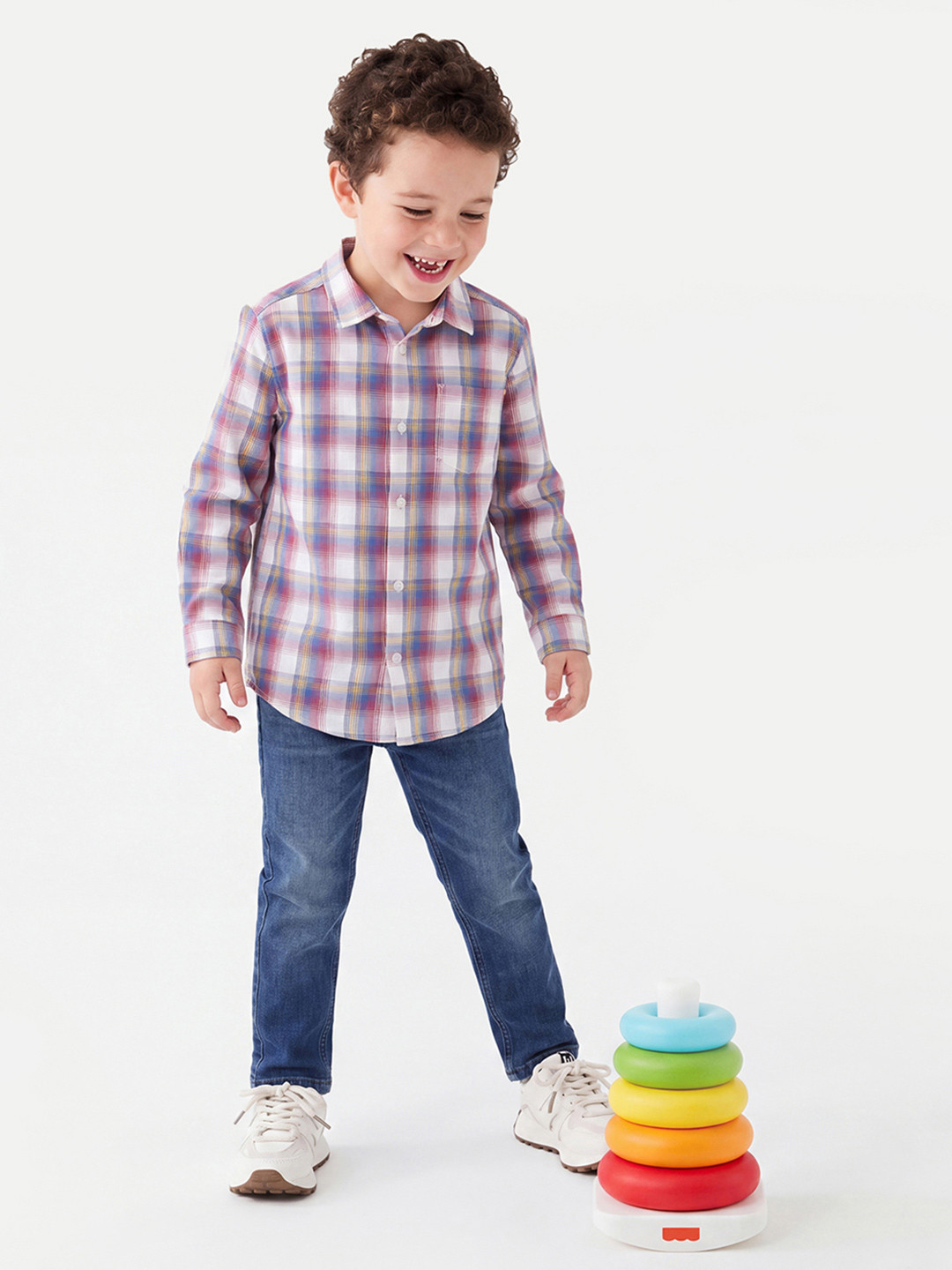United Colors of Benetton Boys Checked Casual Shirt