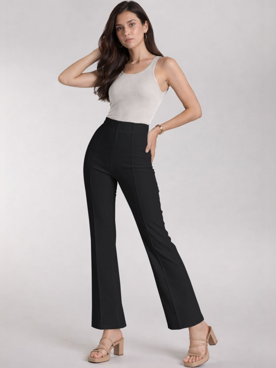 R.Code by The Roadster Life Co. Women Relaxed Easy Wash Trousers