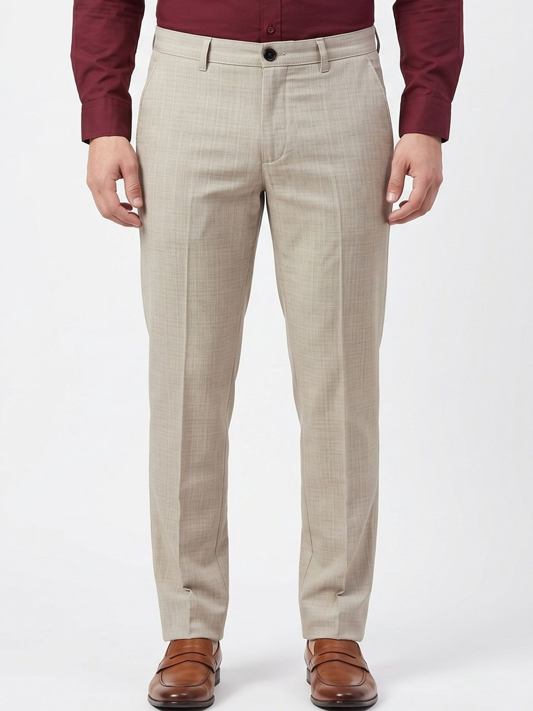 PANTOM Men Checked Original Trousers