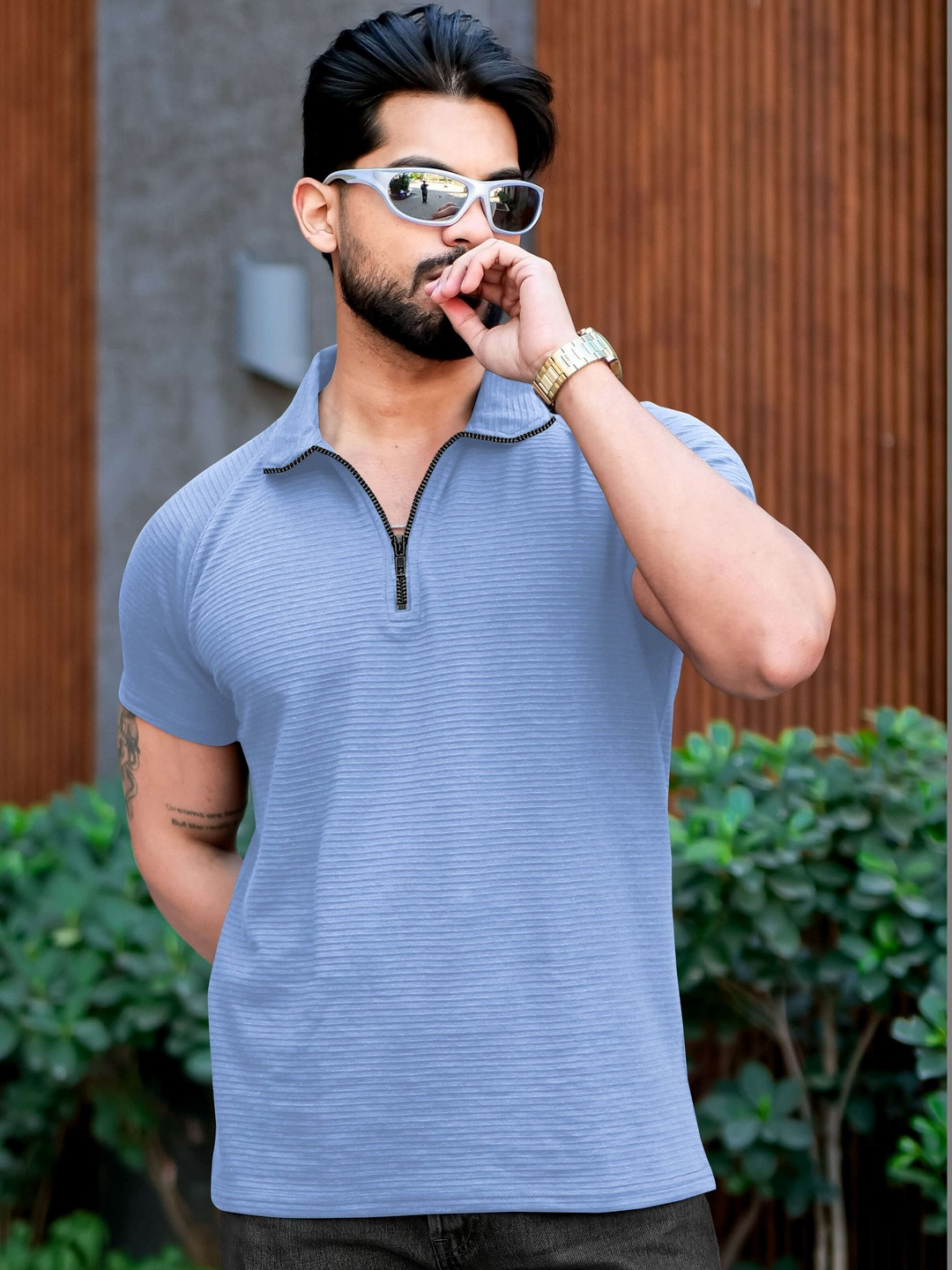 Moda Rapido Men Polo Collar T-shirt