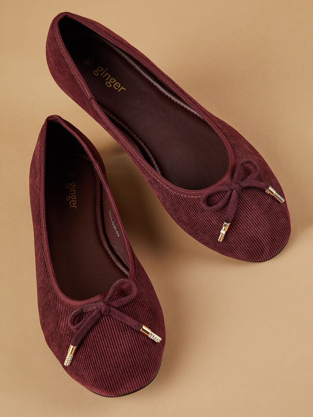 Ginger by Lifestyle Round Toe Slip-On Ballerinas