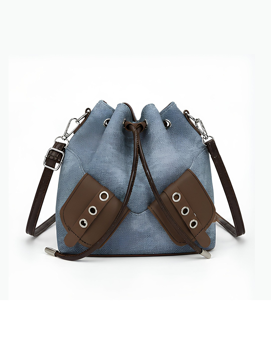 StyleCast x Revolte Colourblocked Bucket Hobo Bag