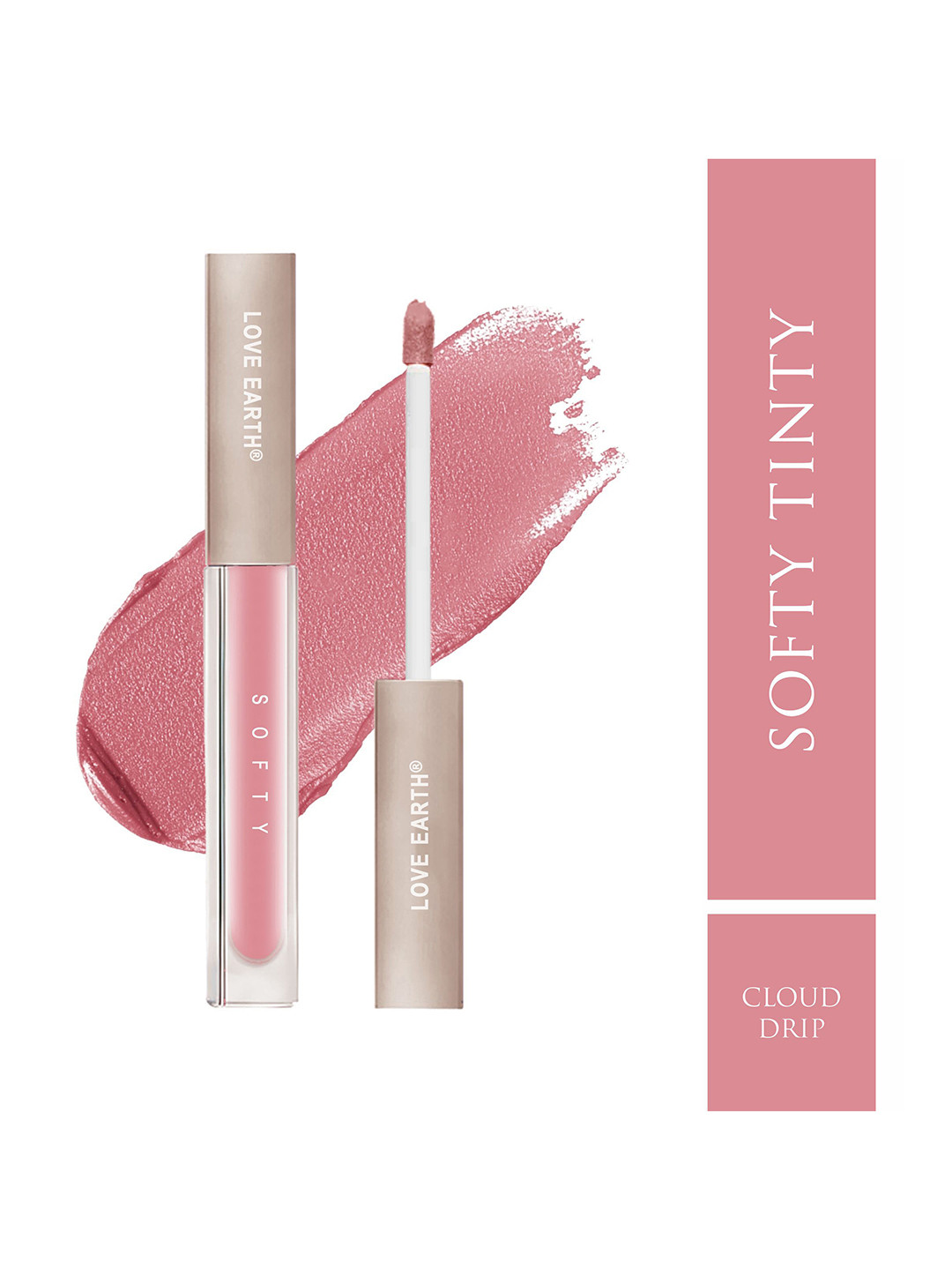 LOVE EARTH Cloud Drip Vitamin E - Squalane & Peptides Infused Hydrating Lip Tint - 1.5ML