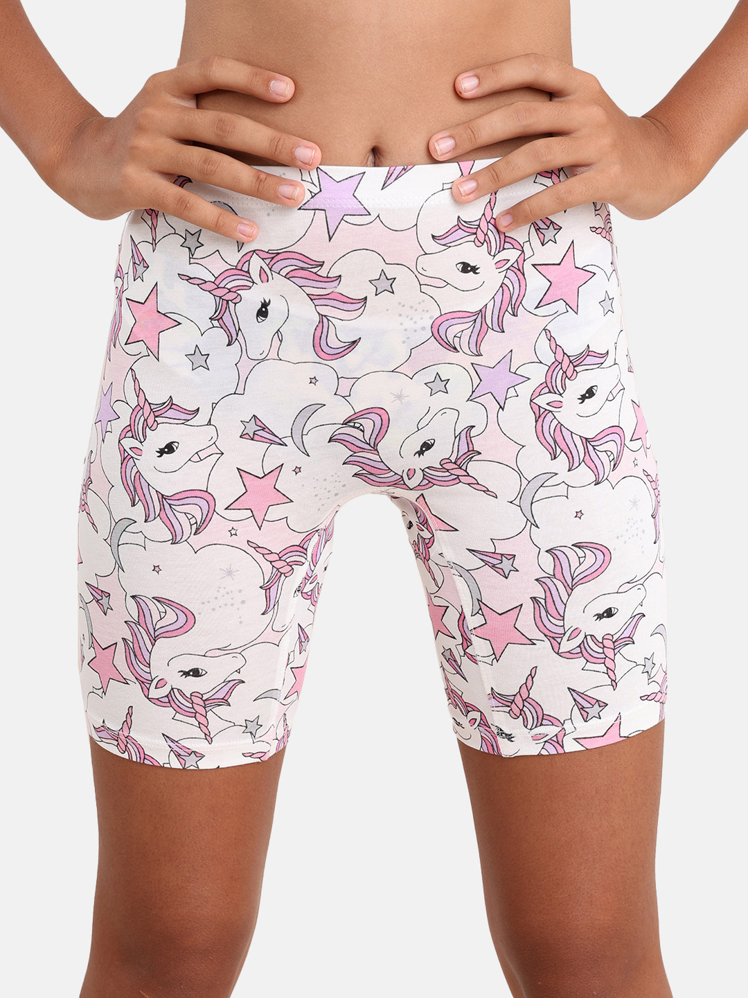 mackly Girls Printed Cycling Shorts