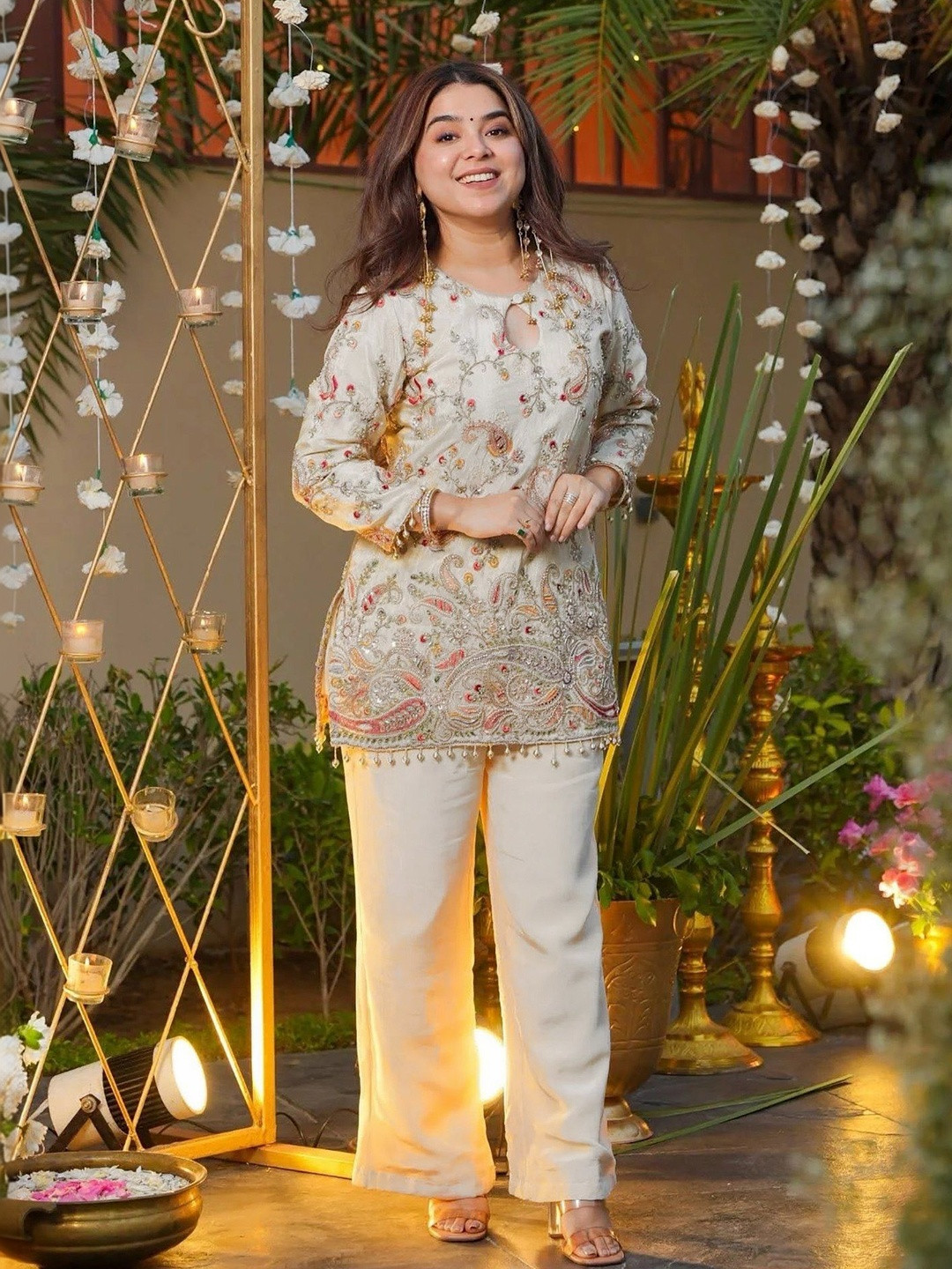 SITARRAA Embroidered Tunic with Trousers
