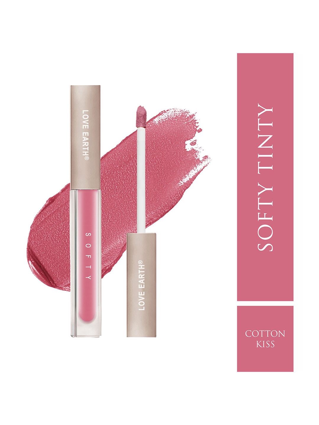 LOVE EARTH Vitamin E - Squalane & Peptides Infused Hydrating Lip Tint - 1.5ML