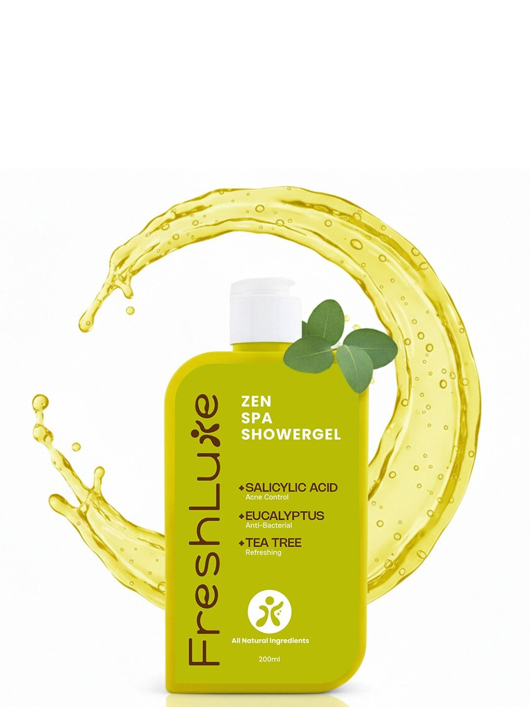 Freshluxe ZenSpa Shower Gel Salicylic Acid for Anti-Bacterial Prevents Breakout 200ml