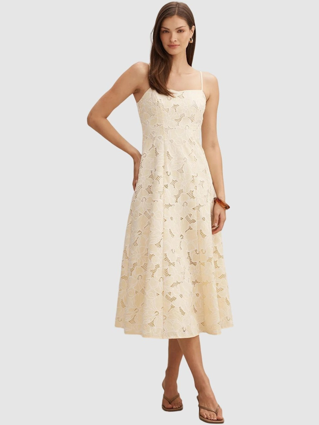 Forever New Millie Embroidered Midi Dress