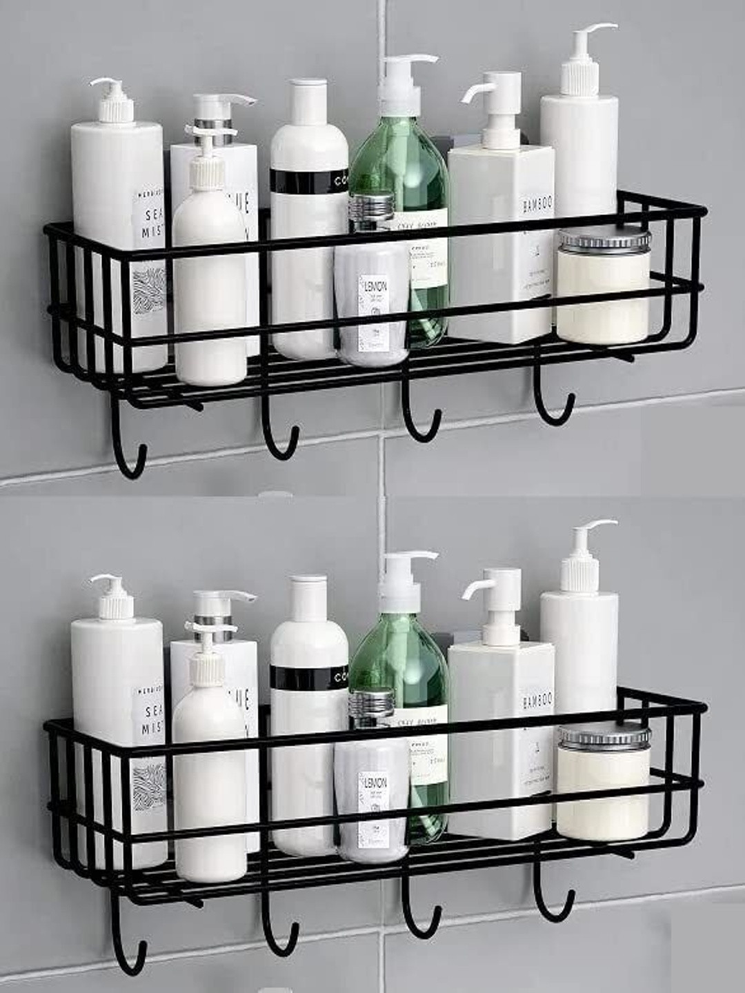 DXDT Black Wall Mounted Storage Shelf