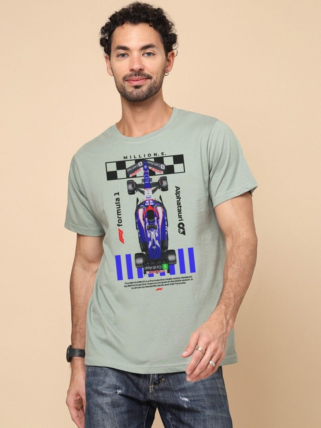 MILLION EMOTIONS Men Printed Bio Finish T-shirt