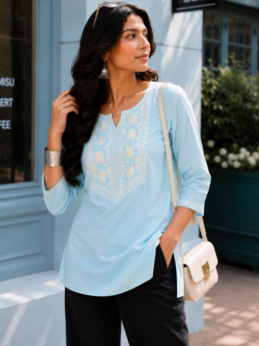LUSIVA Embroidered Tunic