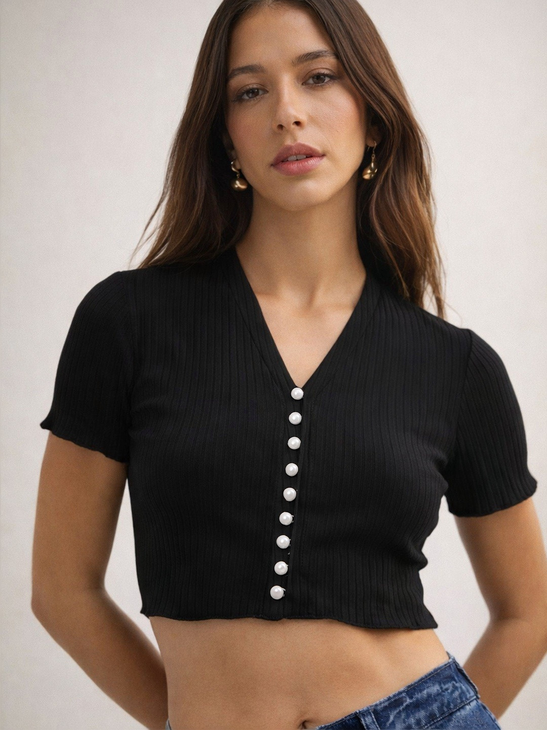 SASSAFRAS Cotton Crop Top