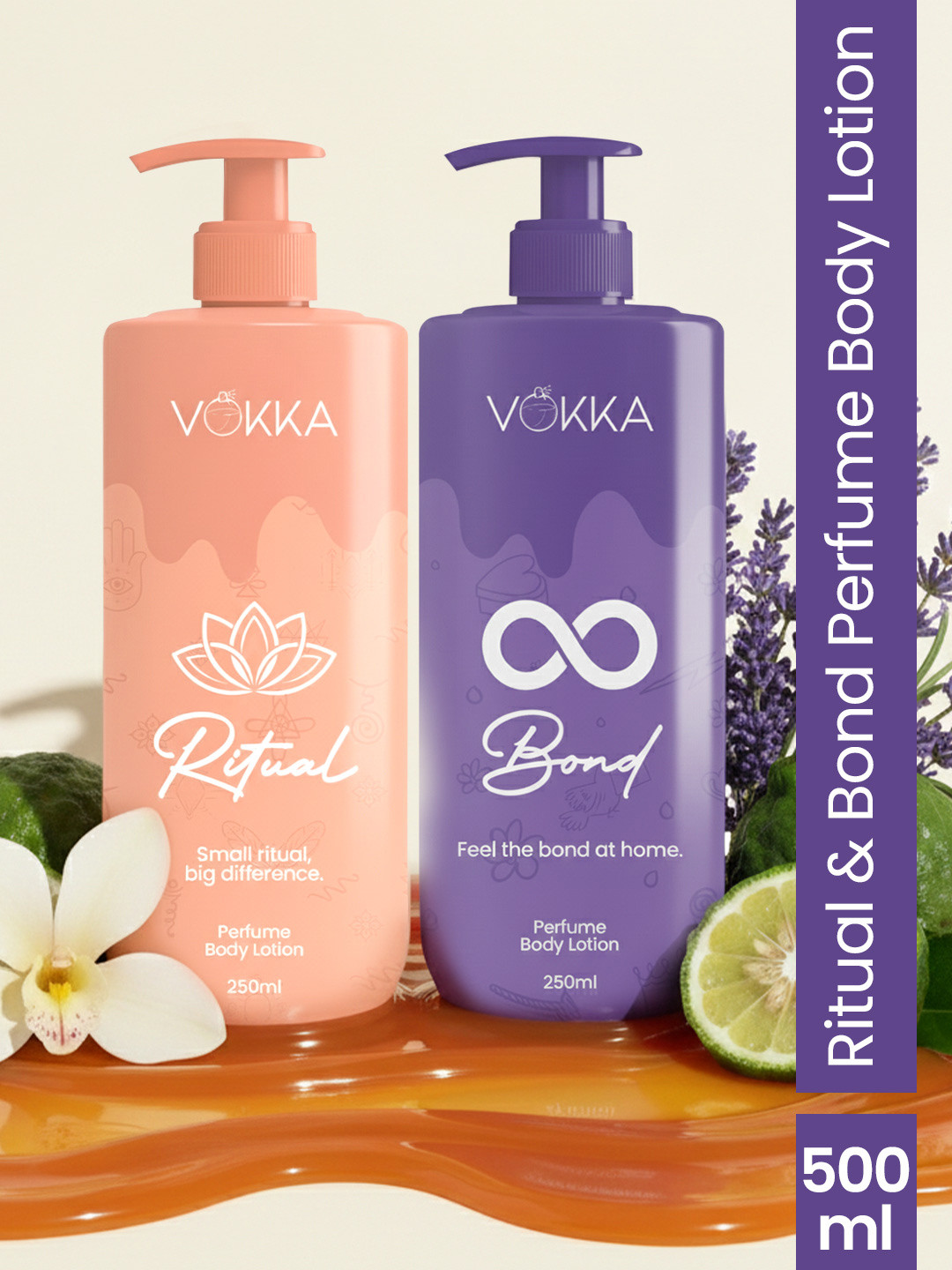 VOKKA Set Of 2 Ritual & Bond Perfume Body Lotion - 250 ml Each