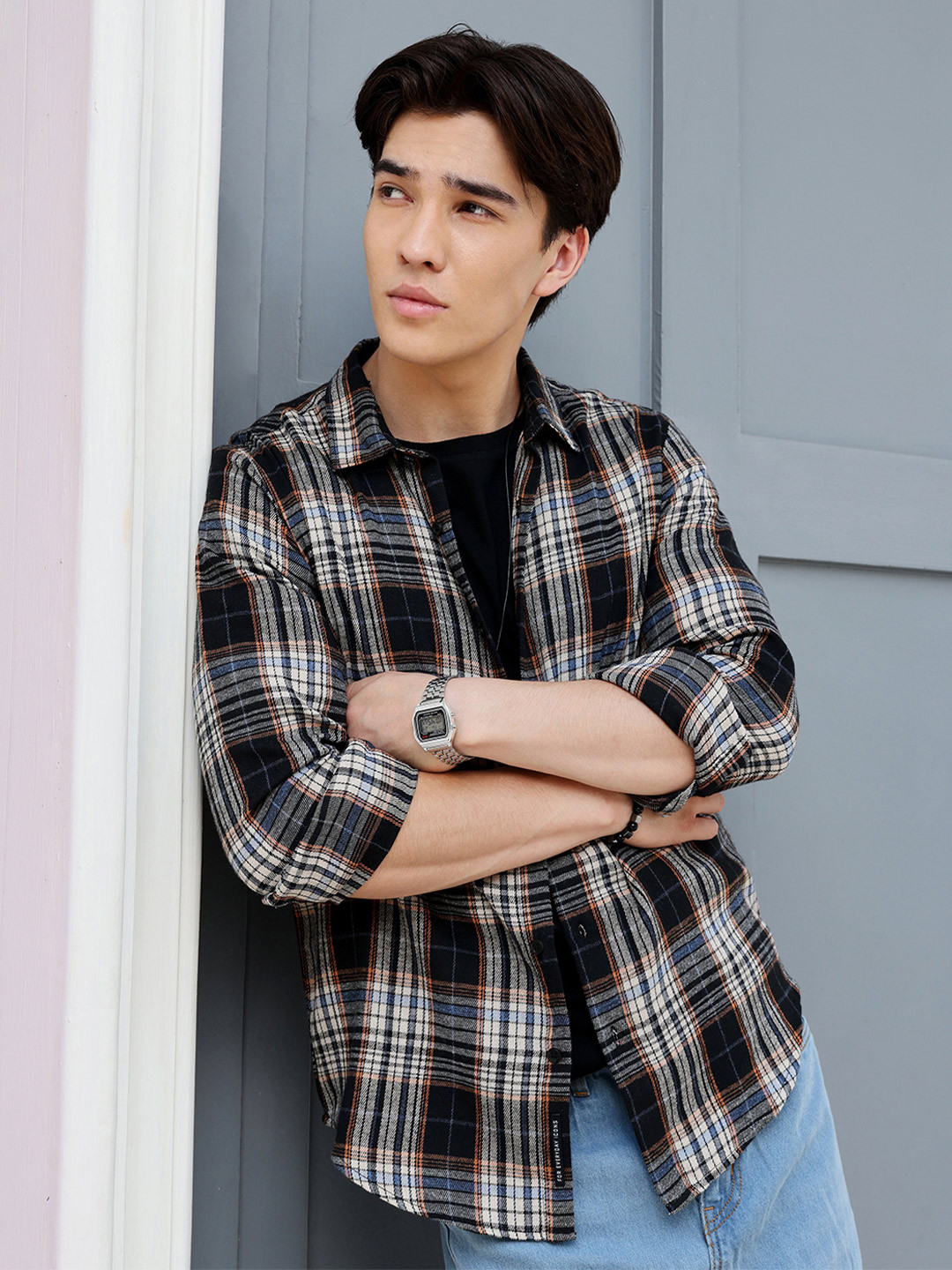 CAHOOT Men Standard Tartan Checks Checked Casual Shirt