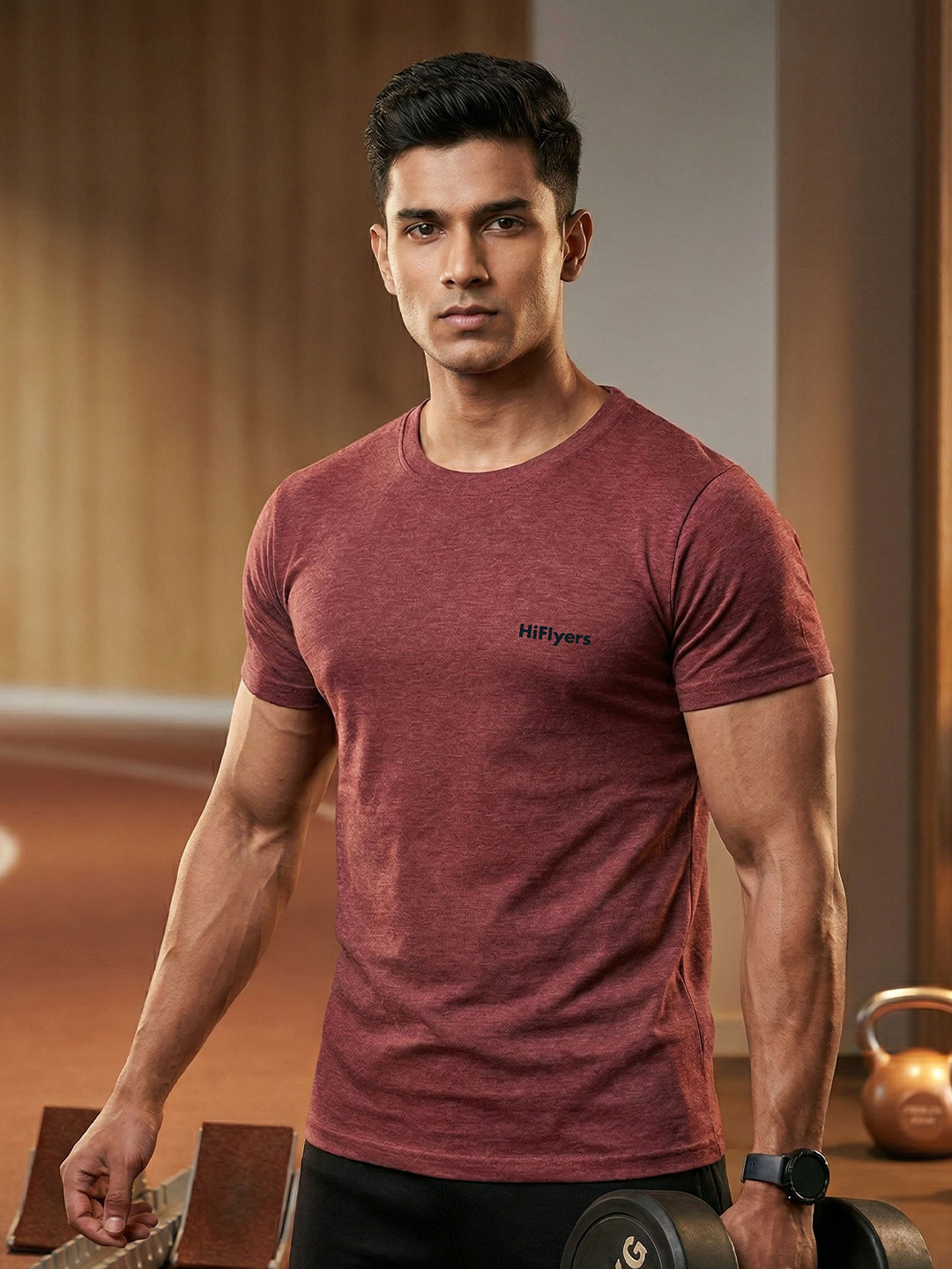 HiFlyers Men Brand Logo T-shirt