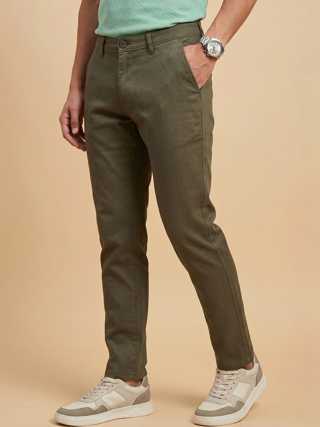 Pointer Jeans Men Original Slim Fit Chinos Trousers