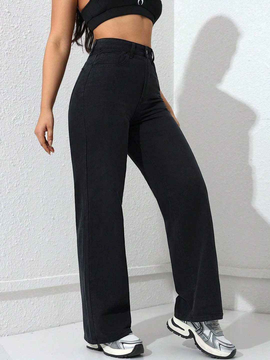 London Hills Women Loose Wide Leg High-Rise Jeans