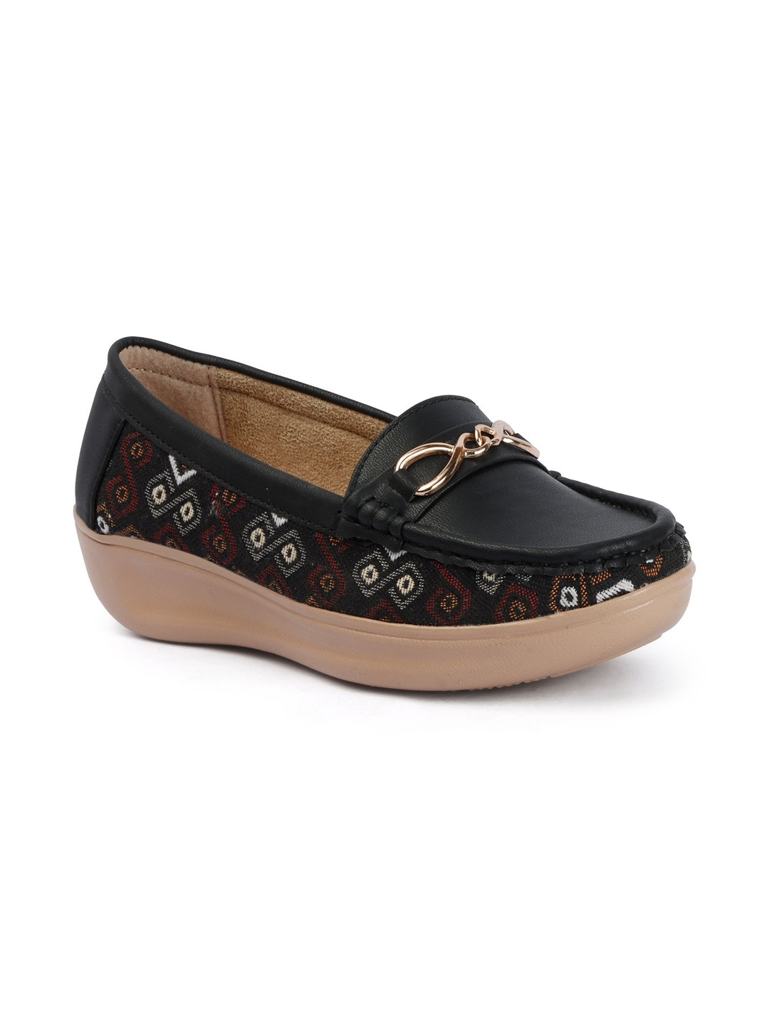 VENDOZ Women Woven Design Loafers