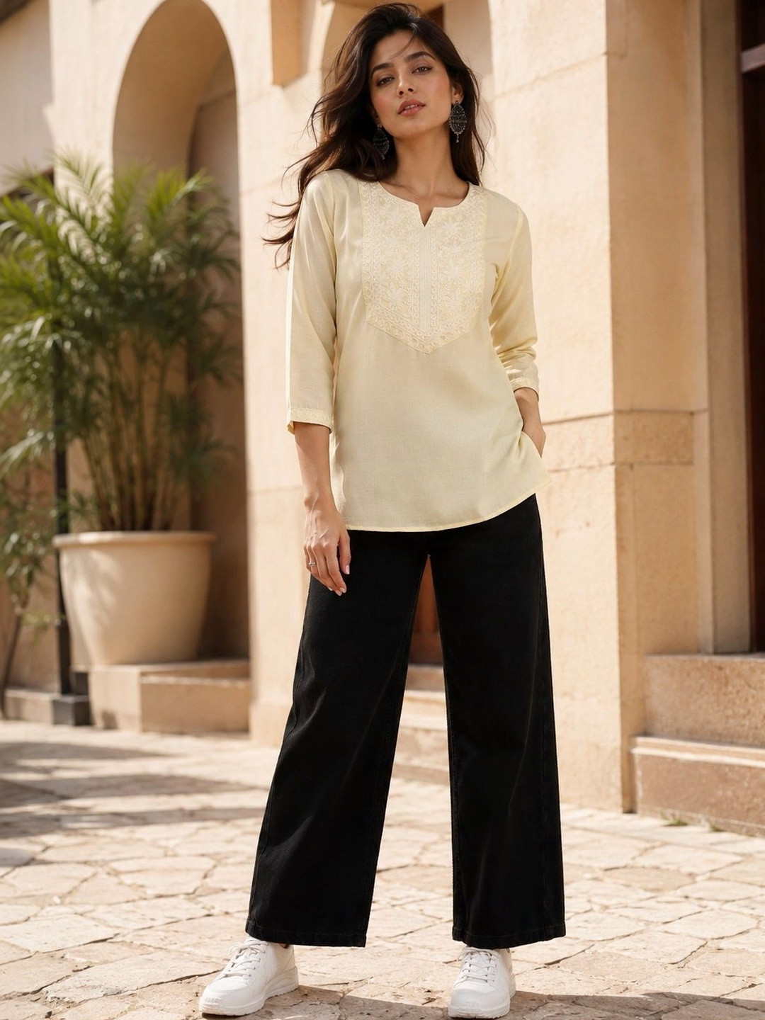 LUSIVA Embroidered Tunic