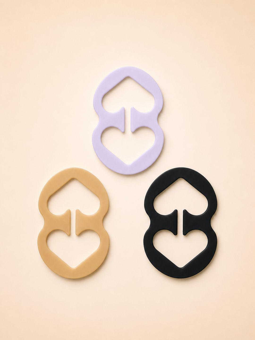 SECRETS BY ZEROKAATA Pack of 3 Pieces Racer Back Bra Strap Clips For Women