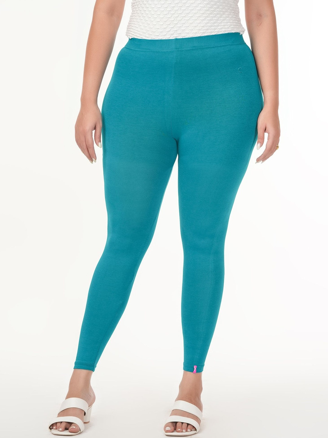 Loveit Women Cotton Blend Solid Ankle Length Leggings